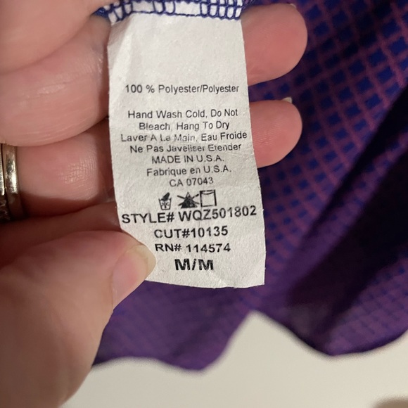 Pleione Women’s Sleeveless Purple Design Top Size Medium - Picture 2 of 4